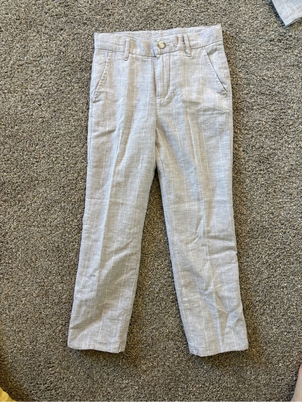 Gymboree Beige Pinstripe Kids Suit Set
